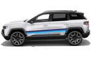 Retro themes side decals graphics for Jeep Compass