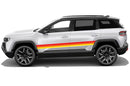 Retro themes side decals graphics for Jeep Compass