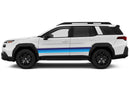 Retro themes side decals graphics compatible with Subaru Outback