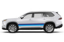 Retro themes side decals graphics compatible with Toyota Highlander
