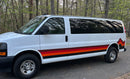 Retro Mountain Stripes Side Graphics Decals for Chevrolet Express