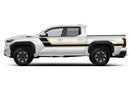 Retro style double center stripes graphics decals for Toyota Tacoma