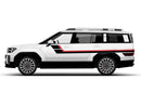 Retro style double hash stripes graphics decals for Hyundai Santa Fe