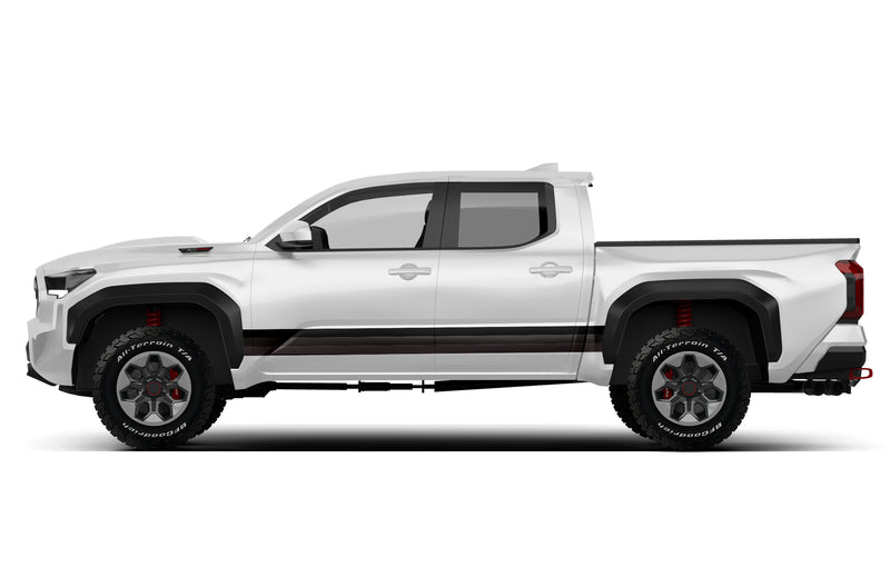 Retro themes center side graphics decals for Toyota Tacoma