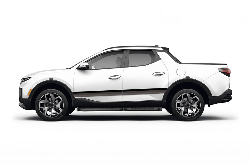 Retro themes side graphics decals for Hyundai Santa Cruz