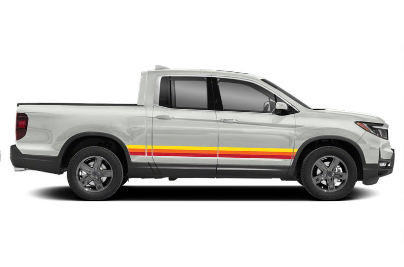 Retro themes side graphics decals for Honda Ridgeline