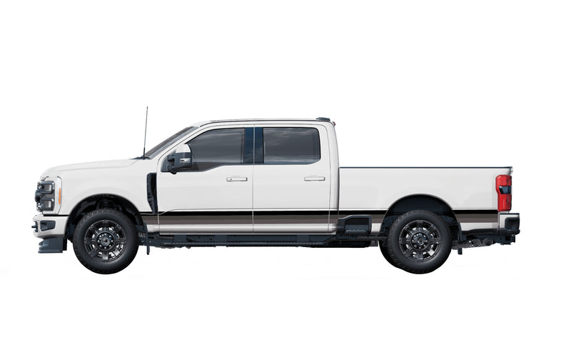 Retro themes side graphics decals for Ford F-250