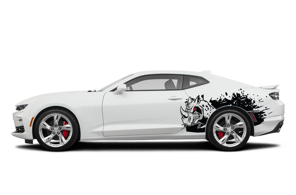 Rhino hit side graphics decals for Chevrolet Camaro