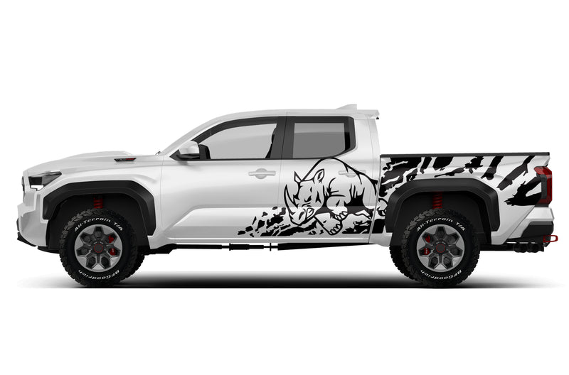 Rhino splash side graphics decals for Toyota Tacoma