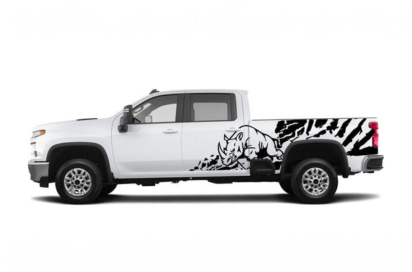 Rhino splash graphics decals for Chevrolet Silverado 2500HD