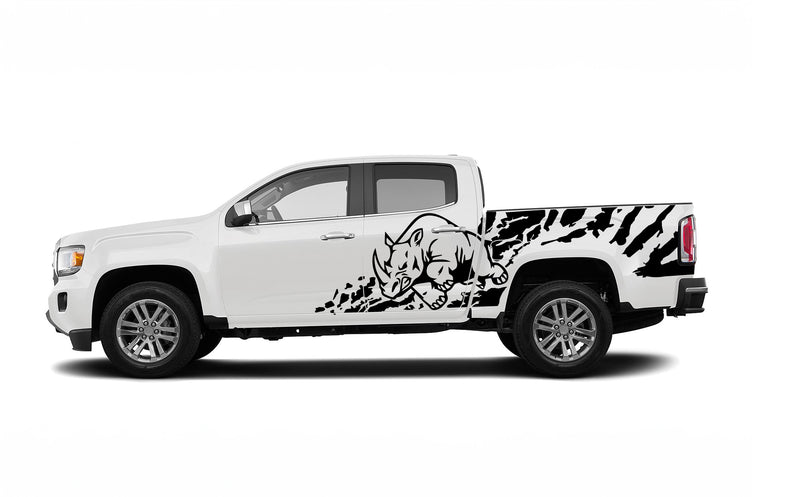 Rhino splash graphics decals for GMC Canyon 2015-2022