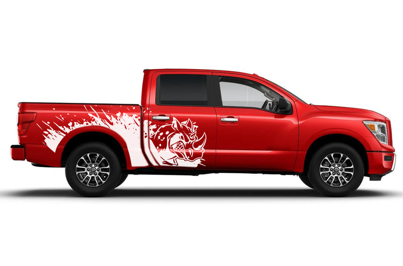 Rhino splash side graphics decals for Nissan Titan