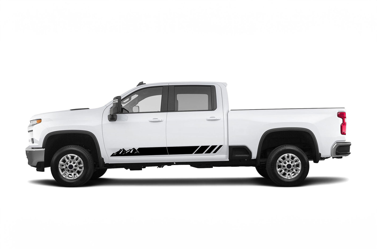 Car Rocker Panel Decals Rocker panel mountains graphics decals for Chevrolet Silverado 2500HD