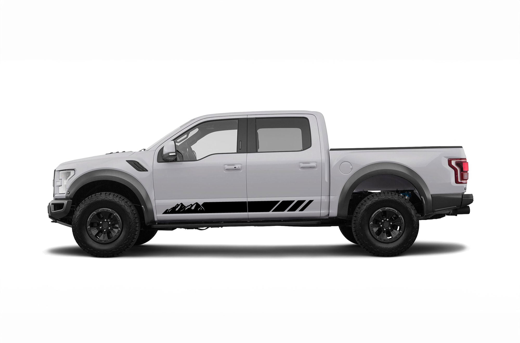 Custom Rocker Panel Decals Rocker panel mountains stripes decals for Ford F150 Raptor 2017-2020