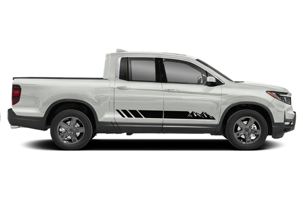 Rocker panel mountains stripes graphics decals for Honda Ridgeline