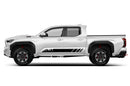 Rocker panel mountains stripes graphics decals for Toyota Tacoma