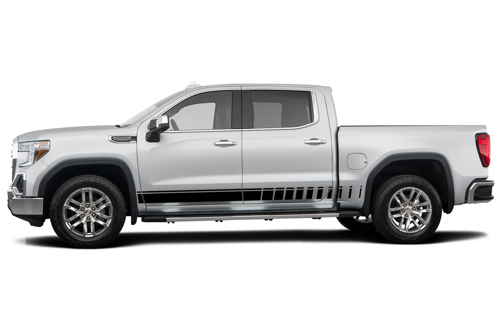 Yellow Rocker Panel Decals Rocker panel stripes graphics decals for GMC Sierra
