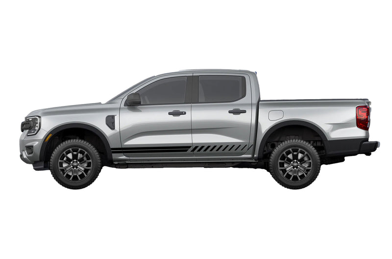 Rocker side stripes graphics decals for Ford Ranger