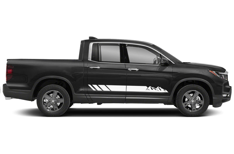 Rocker panel mountains stripes graphics decals for Honda Ridgeline