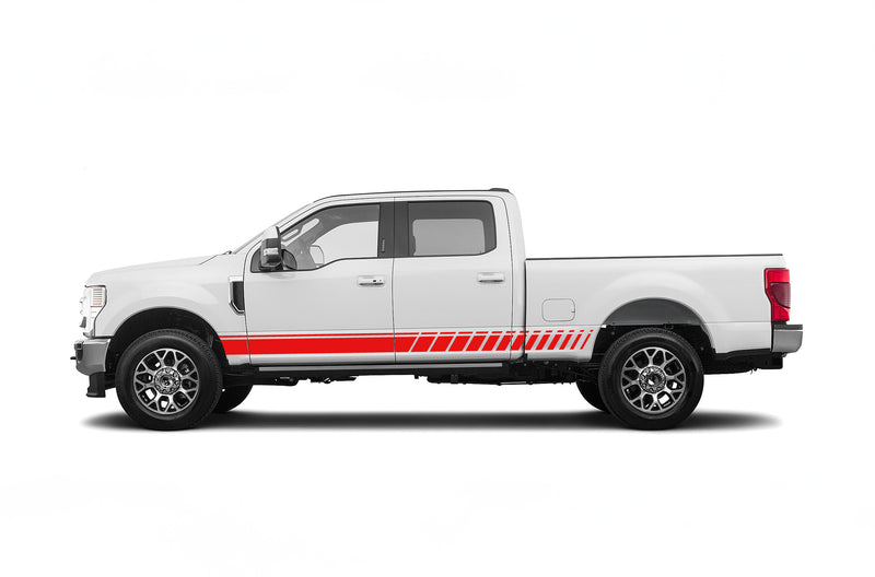 Rocker panel stripes graphics decals for Ford F250 2017-2022