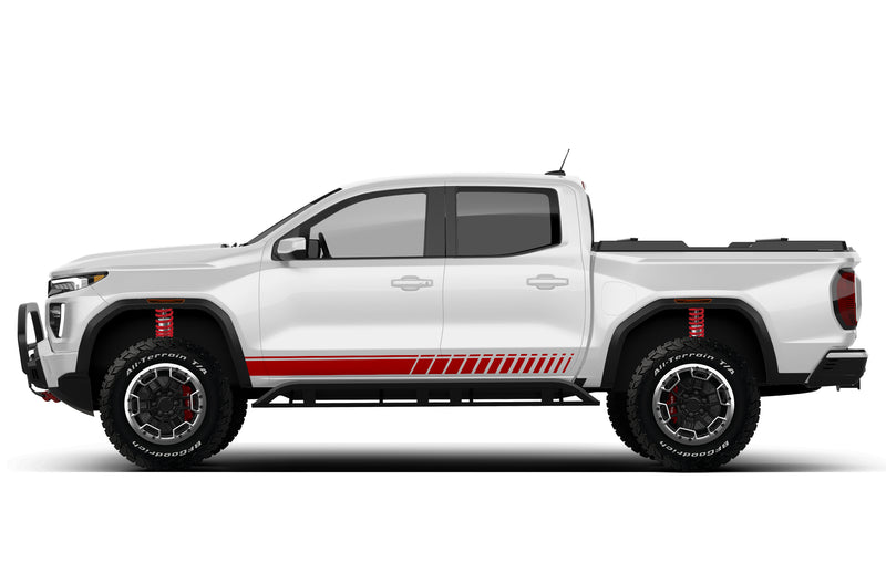 Rocker panel stripes side graphics decals for GMC Canyon