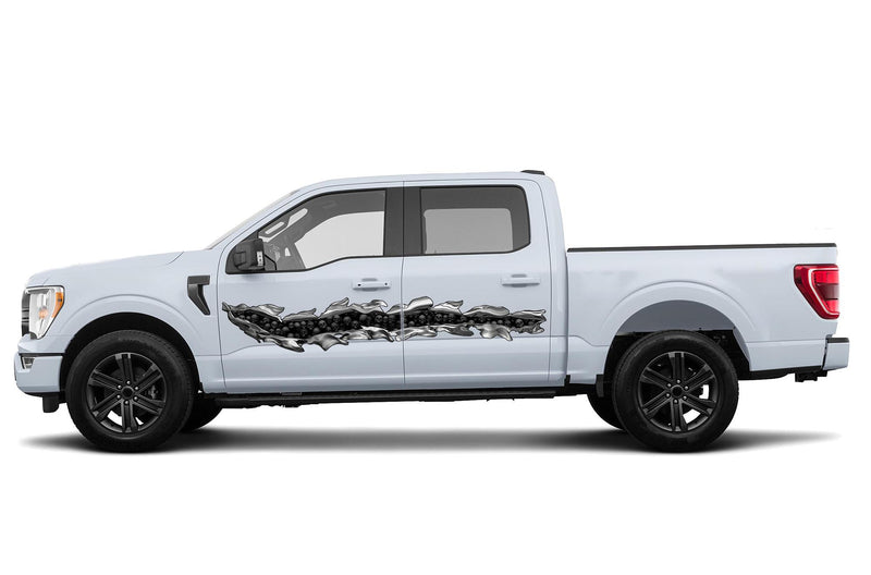 Scratch side graphics decals for Ford F150