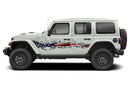 Scratch side decals graphics compatible with Jeep Wrangler JL