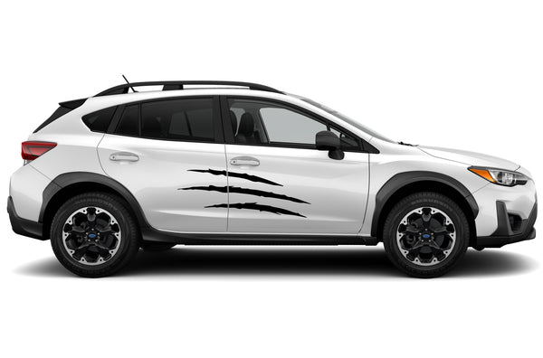 Scratches side graphics decals for Subaru Crosstrek 2018-2023