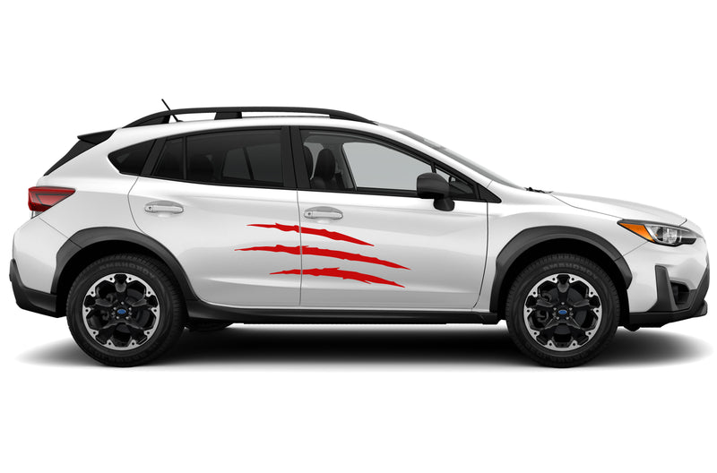 Scratches side graphics decals for Subaru Crosstrek 2018-2023