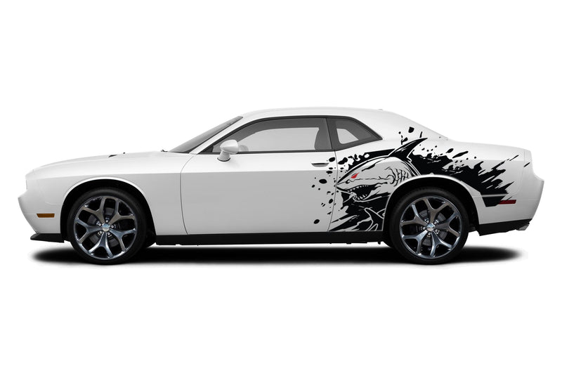 Wild sea side graphics decals for Dodge Challenger