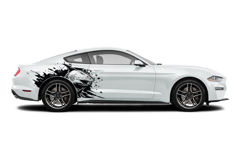 Wild sea side graphics decals for Ford Mustang