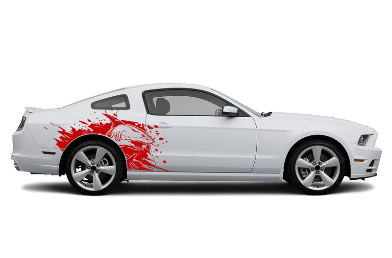 Wild sea side graphics decals for Ford Mustang 2010-2014