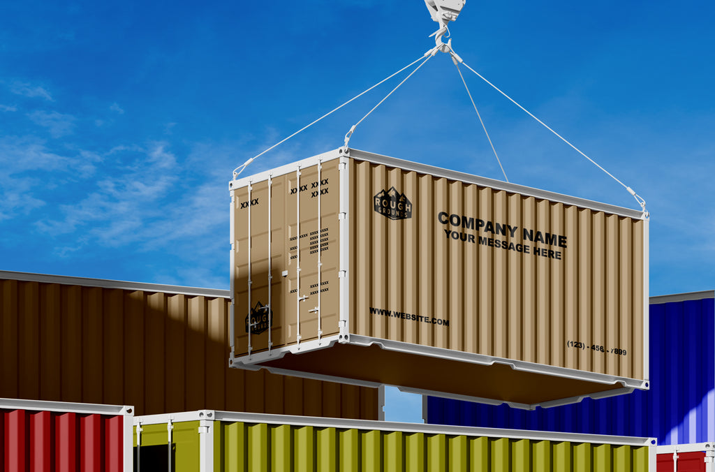 Custom Shipping Container Decals – Stickers Logo & Regulatory Info