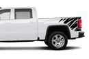 Shredded side bed graphics decals for GMC Sierra 2014-2018