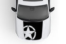 Shredded star hood decals compatible with Jeep Grand Cherokee