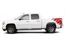 Shredded side bed graphics decals for GMC Sierra 2007-2013