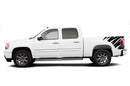 Shredded side bed graphics decals for GMC Sierra 2007-2013