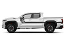 Side line US flag stripes graphics decals for Toyota Tacoma