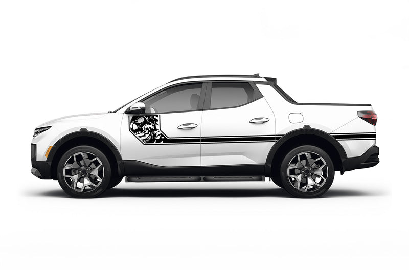 Side line nightmare graphics decals for Hyundai Santa Cruz