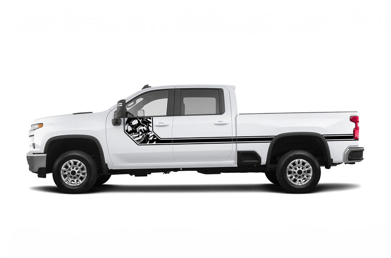 Side line nightmare graphics decals for Chevrolet Silverado 2500HD