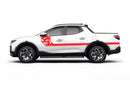 Side line nightmare graphics decals for Hyundai Santa Cruz