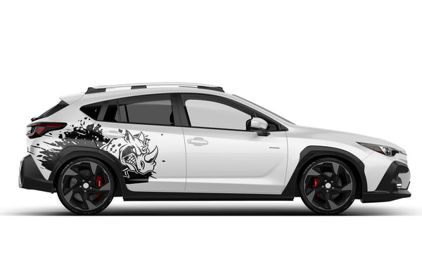 Rhino splash side graphics decals for Subaru Crosstrek