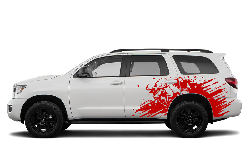 Side bull splash graphics decals for Toyota Sequoia 2008-2022