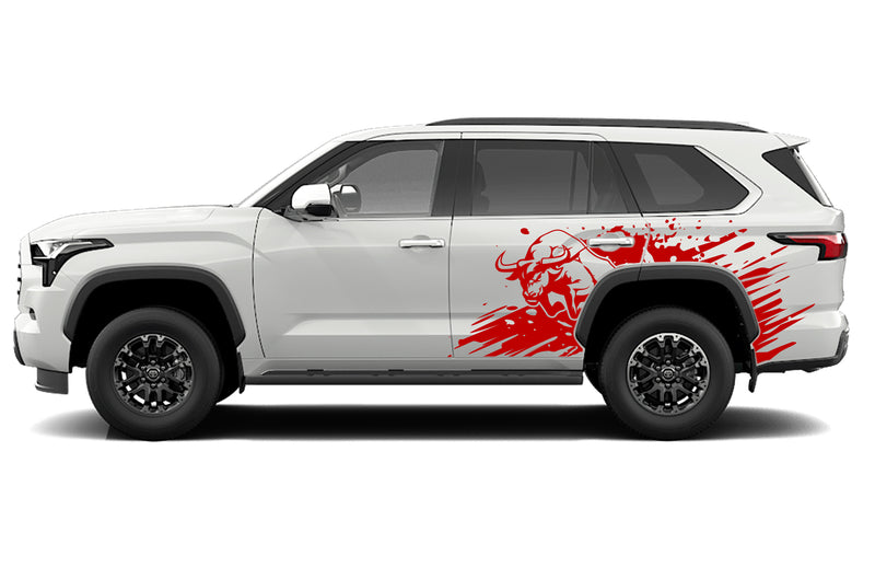 Side bull splash graphics vinyl decals for Toyota Sequoia