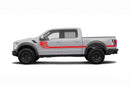 Side US flag stripes graphics decals for Ford F150 Raptor 2017-2020