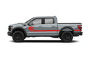 Side line US flag stripes graphics decals for Ford F150 Raptor