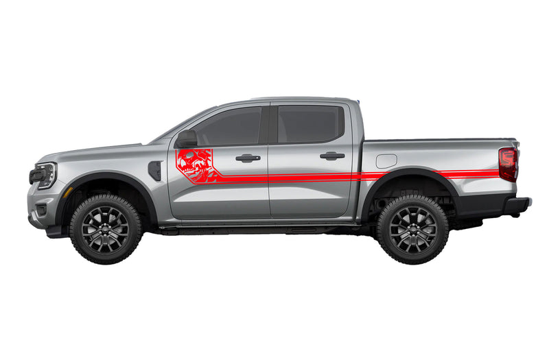 Side line nightmare graphics decals for Ford Ranger