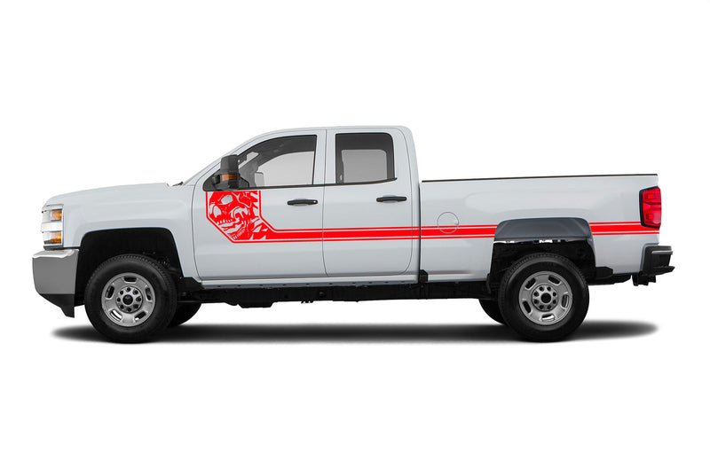 Side line nightmare decals for Chevrolet Silverado 2500HD 2015-2019