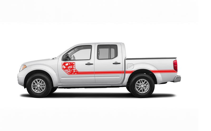 Side nightmare stripes graphics decals for Nissan Frontier 2005-2021