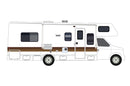 Stripes retro graphics decals for RVs Motorhome Class C (kit RG15009)